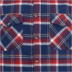 House miesten ruudullinen flanellipaita CYCLO® 194H382501 - Blue check - 3
