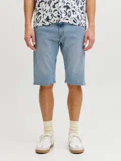 JJ REBEL miesten farkkushortsit Jrebmason - Blue denim - 6