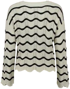 Hailys Lasten neule So44la - offwhite/black stripe - 2