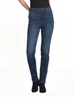 House naisten farkut Slim Fit - MID BLUE - 1