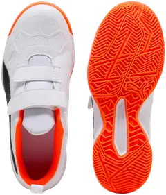 Puma lasten sisäpelikengät Tenaz V Jr - Puma White-Puma Black-Orange - 5