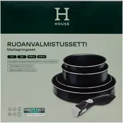 House ruoanvalmistussetti keraamisella pinnoitteella 5 osaa - 2