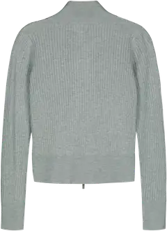 WKLY. naisten vetoketjullinen neuletakki 213W280255 - Lt. Grey melange - 2