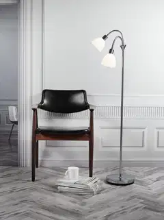 Nordlux lattiavalaisin Ray 2-osainen kromi/opaali - 2