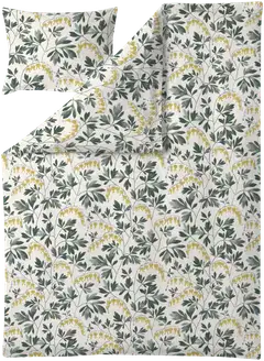 Finlayson pussilakanasetti Särkynytsydän 150X210  natural-vihreä-keltainen - 1