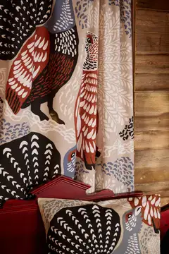 Sivuverho Metsänvartijat 140x250 cm beigeblue - 3