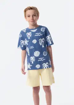 TEX lasten t-paita Simpukka I276360 - INDIGO LIGHT - 5