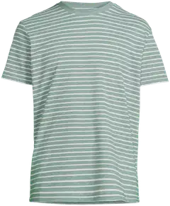 TEX miesten raidallinen t-paita I275381 - Green - 2