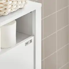 SoBuy kylpyhuonekaappi valkoinen BZR83-W - 4
