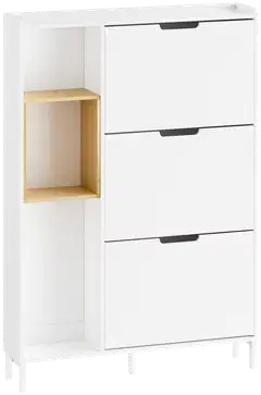 SoBuy kenkäkaappi valkoinen FSR209-WN - 1
