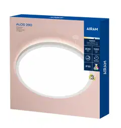 Airam Alos 290 plafondi IP20 18W/940 step dim valkoinen - 2