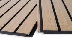 Maler Louvre uritettu rimasisustuspaneeli MDF 12x195x2500 ympäripontattu melamiini Natur tammi  1,46m2 - 1