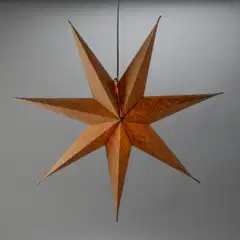 Konstsmide Paperitähti 5941-600, Juuttkangas 7 sakaraa 78cm, E14  230V - 2
