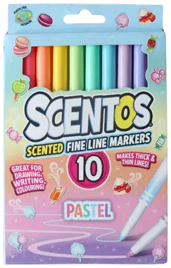 Scentos ohuet tuoksutussit pastellivärit 10 kpl - 1