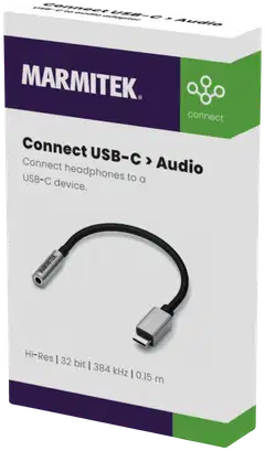 Marmitek Connect USB-C Audio 3.5mm Adapteri - 4