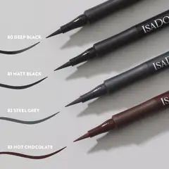 Isadora Flex Tip Eyeliner silmänrajauskynä 81 Matt Black 1 ml - 4