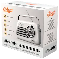 Macs radio Bluetooth kaiuttimella Melody valkoinen - 1