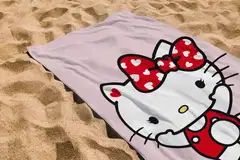 Hello Kitty lasten kylpypyyhe 70x140 cm - 2