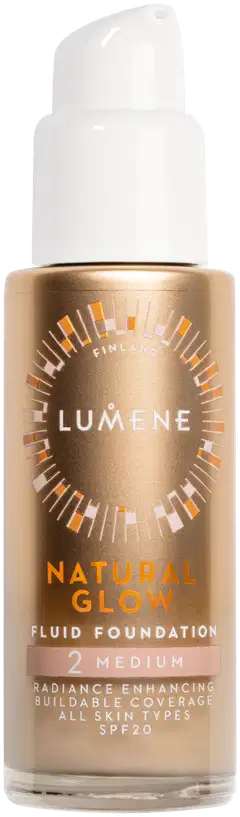 Lumene Natural Glow Heleyttävä meikkivoide SK20 5 Deep Tan 30 ml - Medium - 1