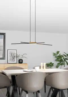 EGLO Riippuvalaisin Panagria led 2x13W 93,5x7,5cm musta/puu - 7