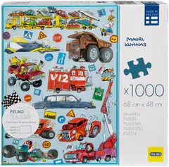 Peliko palapeli Mauri Kunnas 1000 palaa Hauskat Autot - 2