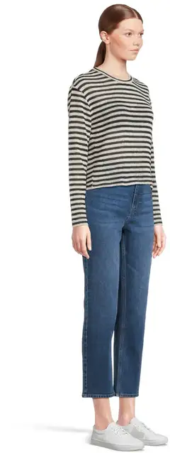 WKLY. naisten trikoopusero 213W090137 - ECRU/BLACK - 4