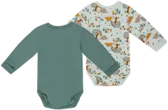 Ciraf vauvojen body Retkellä 250B260106 2-pack - 16-5808tcx iceberg green - 2