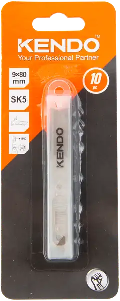 Kendo katkoteräveitsen teräpakkaus 10 kpl 9mm - 1