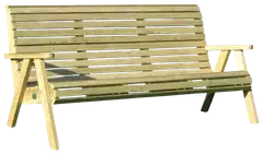 Tammiston Puu Sohva Elli 120cm kestopuu vihreä - 1