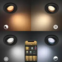 Philips Hue upotettava Centura -kohdevalaisin 4.2W 2000-6500K 400LM regular musta - 9