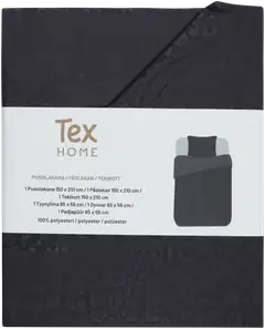 Tex Home pussilakanasetti Microleo 150x210 cm harmaa - 1