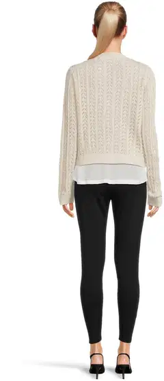 London Fog naisten pitsineuletakki 213L261715 - BEIGE - 3