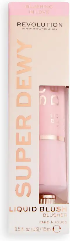 Makeup Revolution Superdewy Liquid Blush Blushing in Love nestemäinen poskipuna 15ml - 1