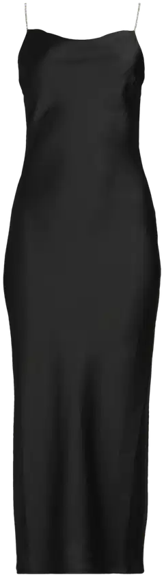 WKLY. naisten pitkä satiinimekko 218W382699 - black - 2