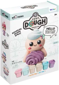 Just Dough kiharakarakteri muovailuvahasetti 6x57 g - 3