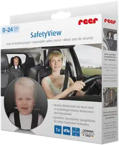 Reer takaistuimen pyöreä peili autoon kaareva ja iso 17cm - 5