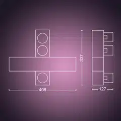 Philips Hue Centris -kattovalaisin kolmella kohdevalolla 25W 2000-6500K 2960LM valkoinen - 2