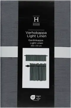 House verhokappa Light Linen 250x50 cm tummanharmaa - 1