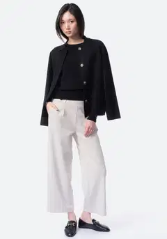 TEX naisten neuletakki I286124 - BLACK 1 - 2