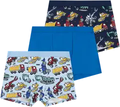 House lasten bokserit Työkoneet 231H260817 3-pack - BLUE AOP - 1