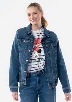 TEX naisten farkkutakki I978897 - Navy - 1