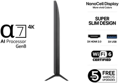 LG 50" 4K NanoCell Smart LED TV 50NANO80A6B - 3