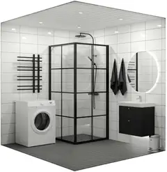 Seinälaatta Saana Dove white glossy - 3