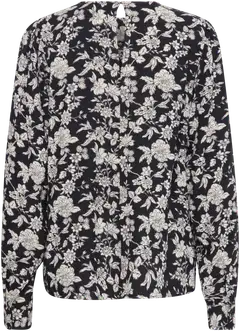 B.young naisten pusero Byjosa pleat - Black Birch Florals - 2