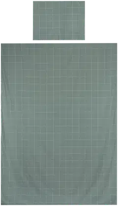 Xtra pussilakanasetti Check 150x210 cm vihreä - 1