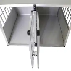 Trekker koiran kuljetushäkki XXL 104x90,5x69,5 cm alumiini - 5