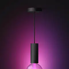 Philips Hue ripustusjohto Lightguide lampuille E27 kannalla musta - 2