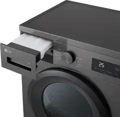 LG kuivausrumpu RHA1008NDK, 8kg, tumma harmaa - 3
