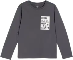 TEX BASIC lasten trikoopaita I994026 - Anthracite - 4
