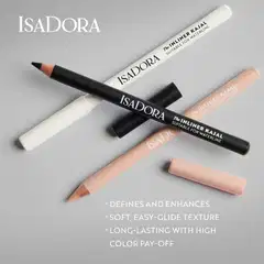 Isadora The Inliner Kajal silmänrajauskynä 50 Satin White  1,1 g - Black - 4